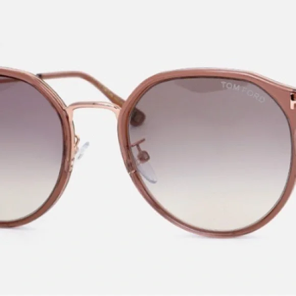 Tom Ford TF897-K 48F 55mm Round Sunglasses Dark Brown / Gradient Tom Ford TF897-K 48F 55mm Round Sunglasses Dark Brown / Gradient main image 2